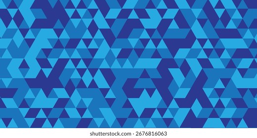 Triangle Vector Abstract Geometric Technology seamless pattern Background. polygons triangular mosaic backdrop design. Triangle polygonal square abstract banner background.