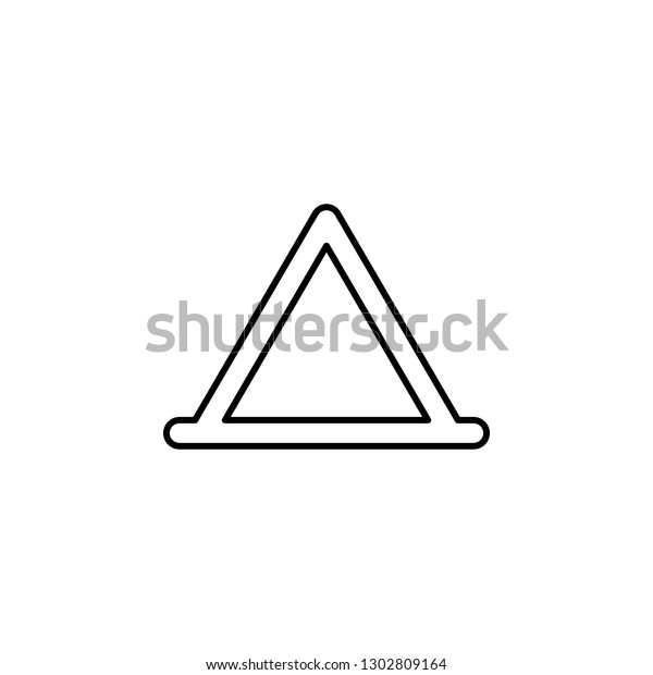 triangular, tent icon. Can be used for web, logo,\
mobile app, UI,\
UX