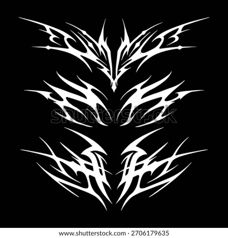 Tribal Gothic Style Vector Design