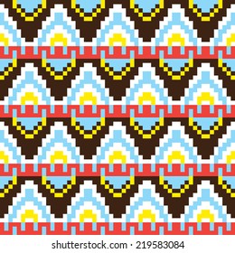 Tribal Pixel Pattern Stock Illustration 219583084 | Shutterstock