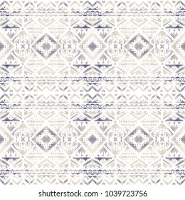 Tribal seamless pattern. Hand painted grunge watercolor texture.
