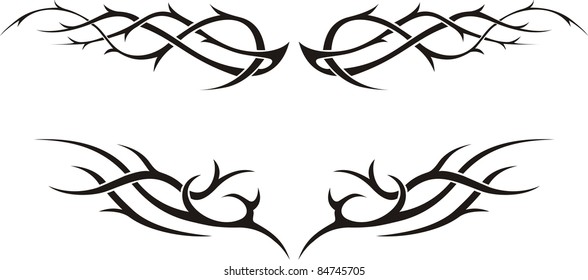 Tribal Tattoo Illustration Stock Illustration 84745705