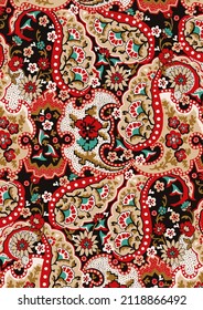 Tribal texture for fabric. Kaleidoscope mosaic background. Indigo, black, pink, cyan ethnic pattern.