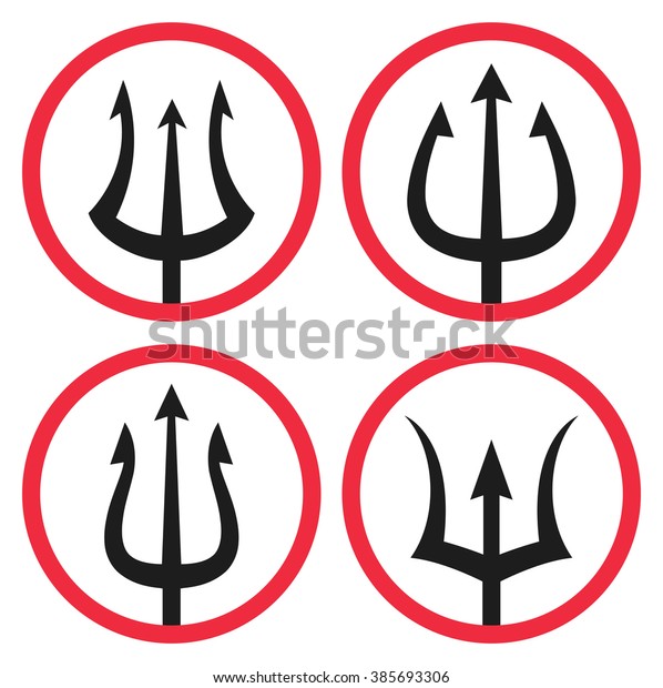 Trident Symbol Stock Illustration 385693306