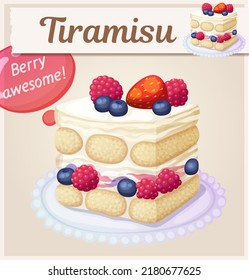 Triple Berry Tiramisu Dessert Icon