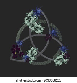 Triquetr Celtic Knot Magic Dark