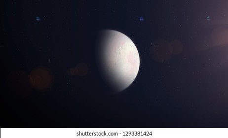 Triton Neptune Moon 3d Render