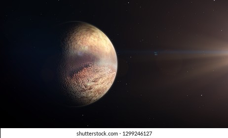 Triton Neptune Moon 3d Render