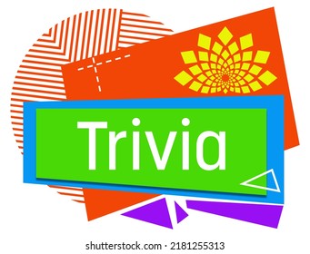 Trivia Text Written Over Colorful Background Stock Illustration ...