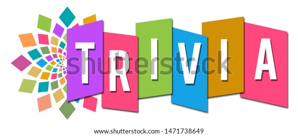 Trivia Text Written Over Colorful Background Stock Illustration ...