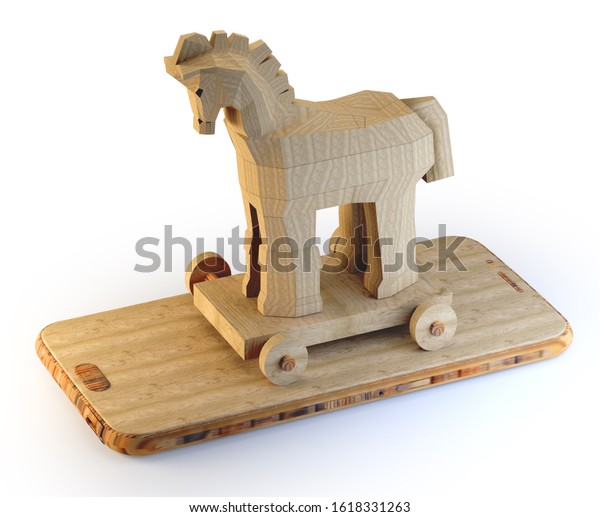 horse on computer