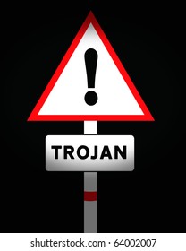 trojan warning sign