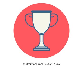 Trophy icon. Sport vector icon. Solid editable vector icons. Flat illustration.