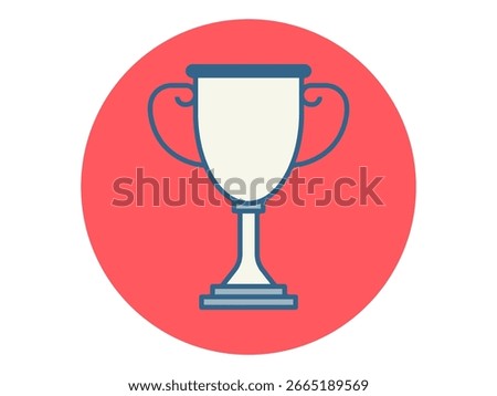 Trophy icon. Sport vector icon. Solid editable vector icons. Flat illustration.