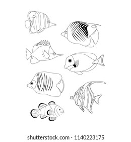 397 Clown Fish Coloring Page Images, Stock Photos & Vectors | Shutterstock