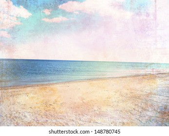 Tropical Beach Vintage Background