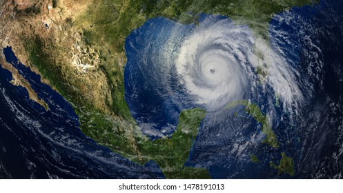 Tropical Cyclone Approaching The US - 3D Illustration