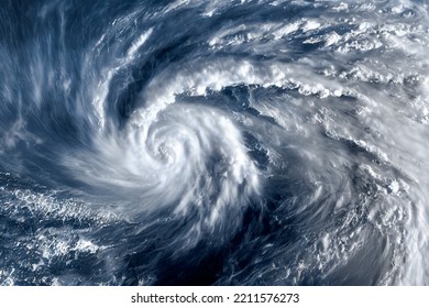 Tropical Cyclone Formation In Troposphere. 3d Rendering