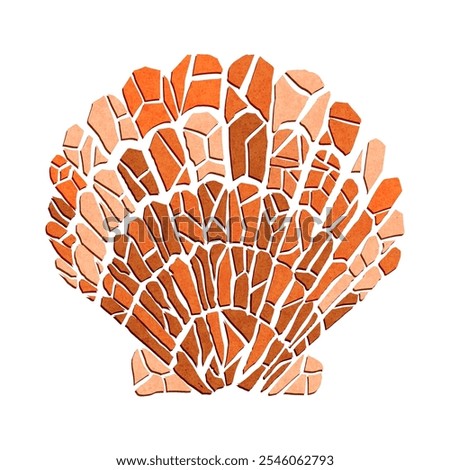 Tropical design elements that mimics ceramic tiles