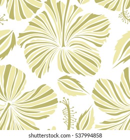 Seamless Pattern Tropical Leaf Palm Vector Stock Vector (Royalty Free ...