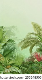 Tropical Jungle border Fondo