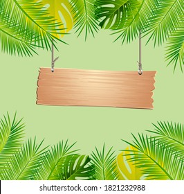 Cartoon Game Panels Jungle Style Against Stock Vector (Royalty Free ...