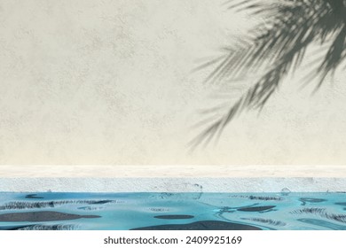 Fondo tropical verano con