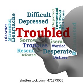 Troubled Word Representing Difficult Problem 3d Rendering