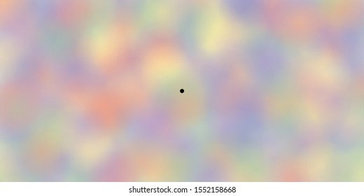Troxler Effect Optical Illusion Concept Illustration  Fuzzy random colored background around central black dot  Stare at the black dot    the colors will disappear after few seconds 