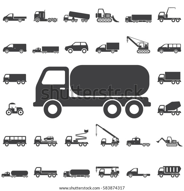 Truck Chemical Icon. Transport icons universal set\
for web and mobile