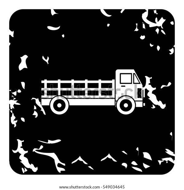Truck\
icon. Grunge illustration of truck  icon for\
web