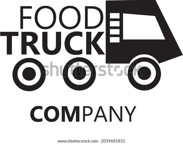 truck logo is a logo that describes a merchant\
truck that sells