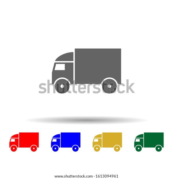 truck multi\
color style icon. Simple glyph, flat of transport icons for ui and\
ux, website or mobile\
application