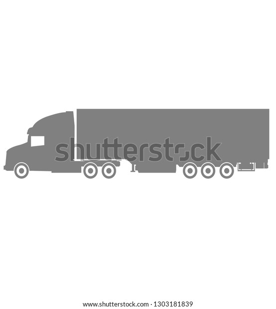 Truck With Semi Trailer\
Single Icon
