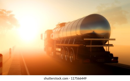 Truck to transport fuel.