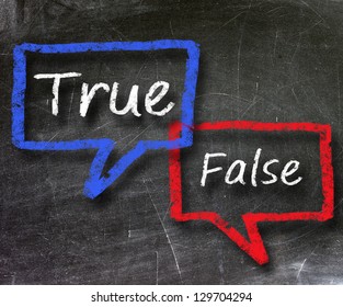 True And False Chat Symbol