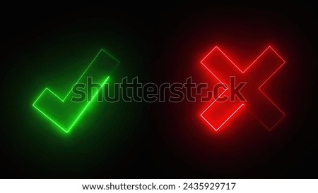 True and False symbols. Computer generated 3d render. 3D Illustration