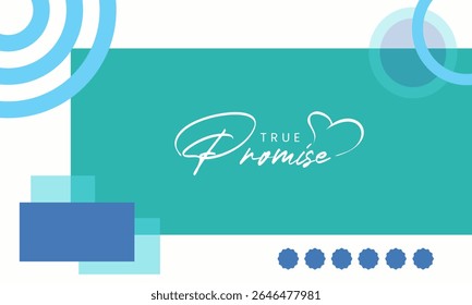 True Promise design concept.templates for poster, cover, banner, social media