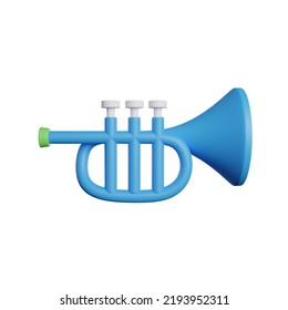 Trumpet Melody Event 3D Rendering Illustration