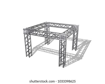 Truss Construction Isolated On White Background Stock Vector (Royalty ...