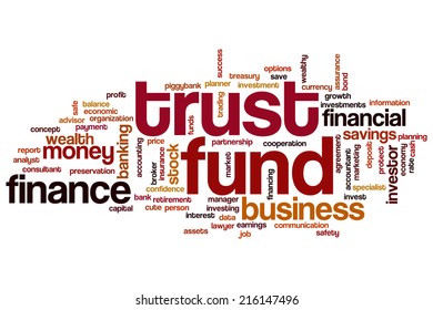 Trust Fund Concept Word Cloud Background