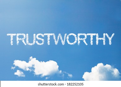 Trustworthy Cloud Word On Sky