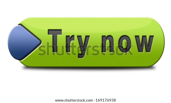 Try Now Button Icon Free Trial のイラスト素材