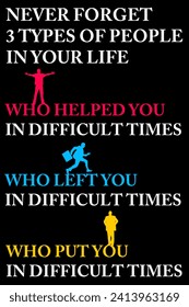 trying not to forget three types of people