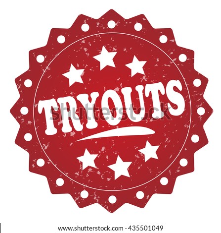 tryouts grunge stamp