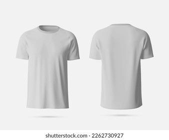 T-Shirt mockup template with copy space for your logo or graphic design, 3d rendering studio