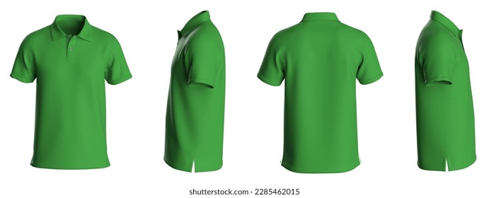 T-shirt template, Green Color