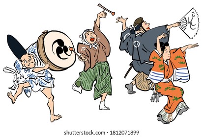 盆踊り のイラスト素材 画像 ベクター画像 Shutterstock