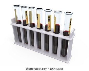tubes with blood