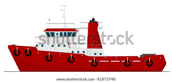 Tug Boat Stock Illustration 81873748 | Shutterstock